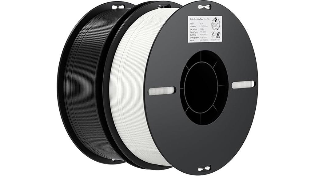 creality 1 75mm 2kg bundle
