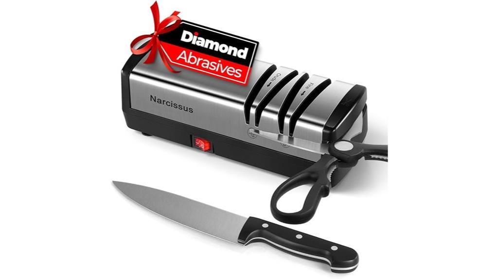 diamond abrasive knife sharpener
