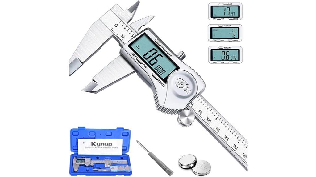digital caliper with large lcd