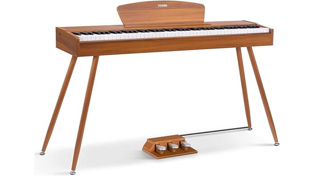 digital piano with 88 keys