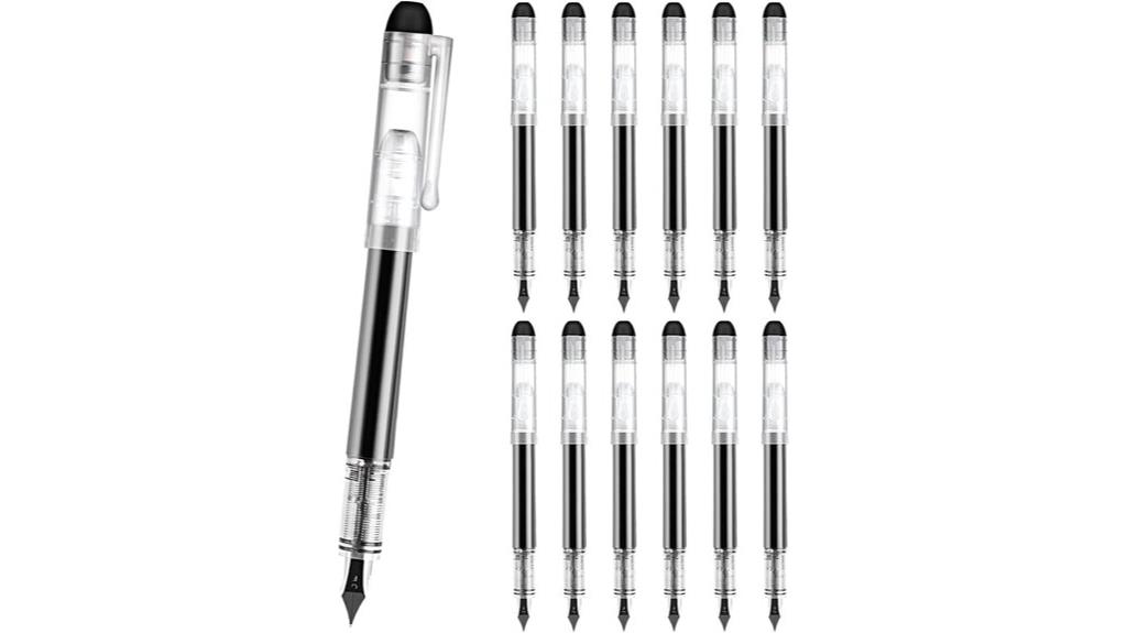 disposable black fountain pens
