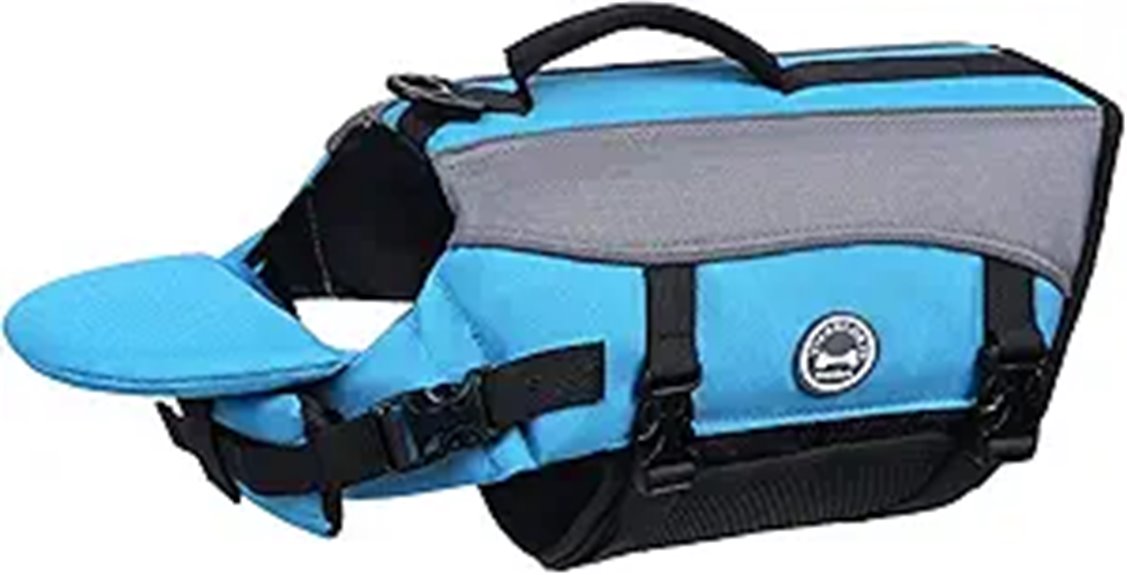 dog life jacket with removable float