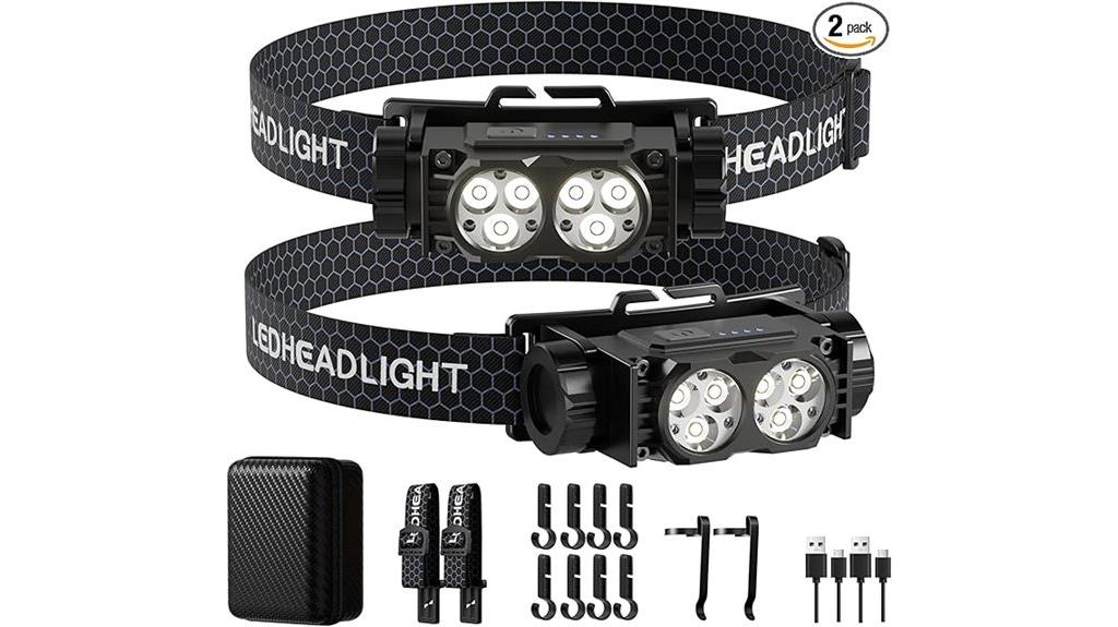 dual rechargeable headlamps