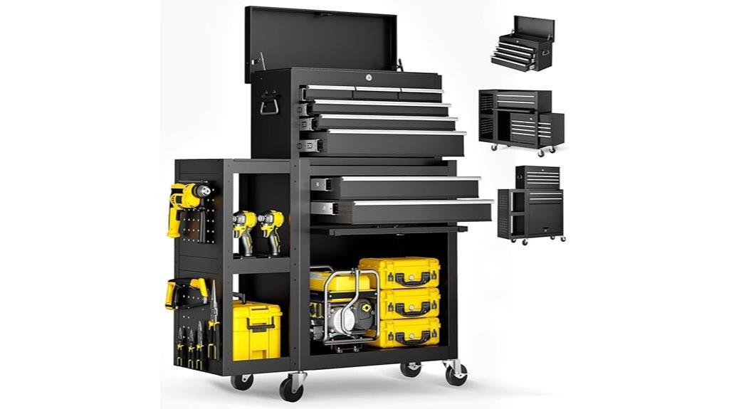 eight drawer mobile tool chest