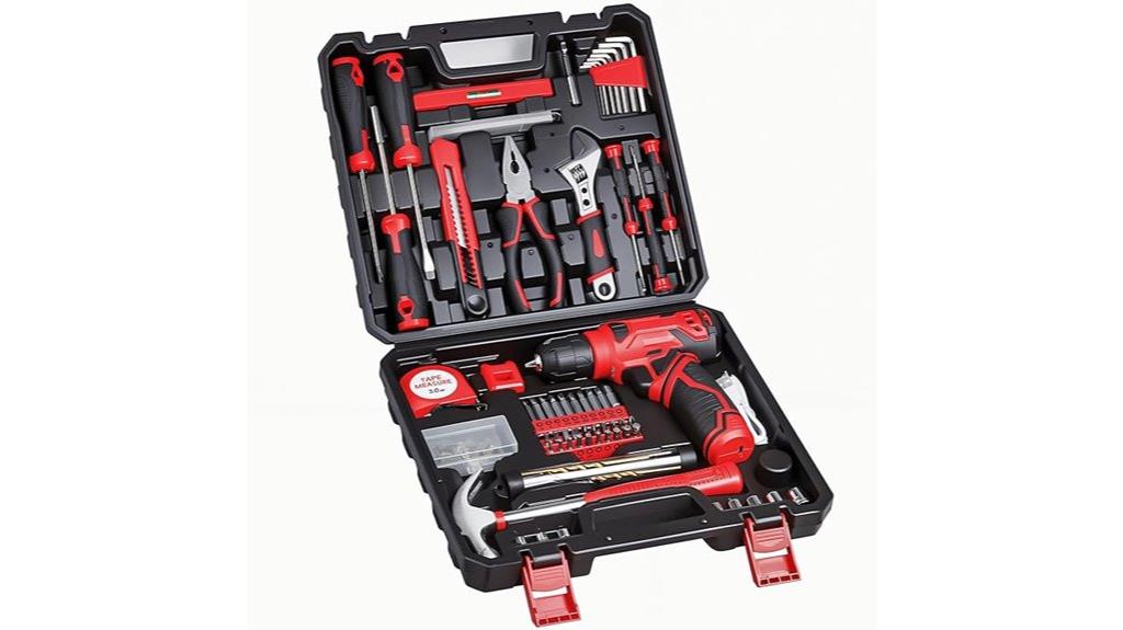 eight volt drill 132 piece set