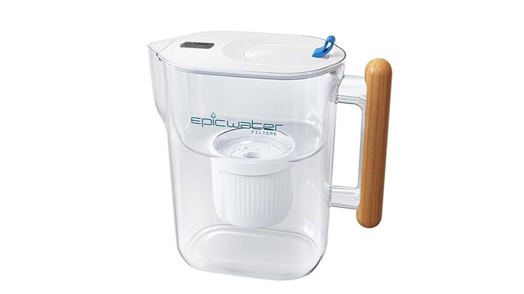 elegant white bamboo pitchers
