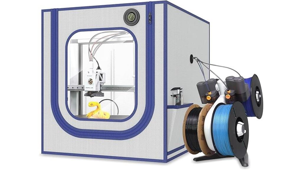 enclosed 3d printer with lighting