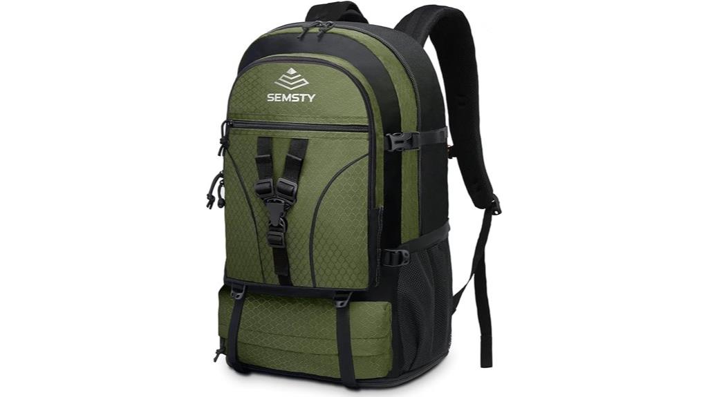 expandable hiking backpack capacity