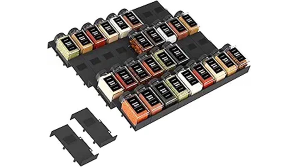 expandable spice storage organizer