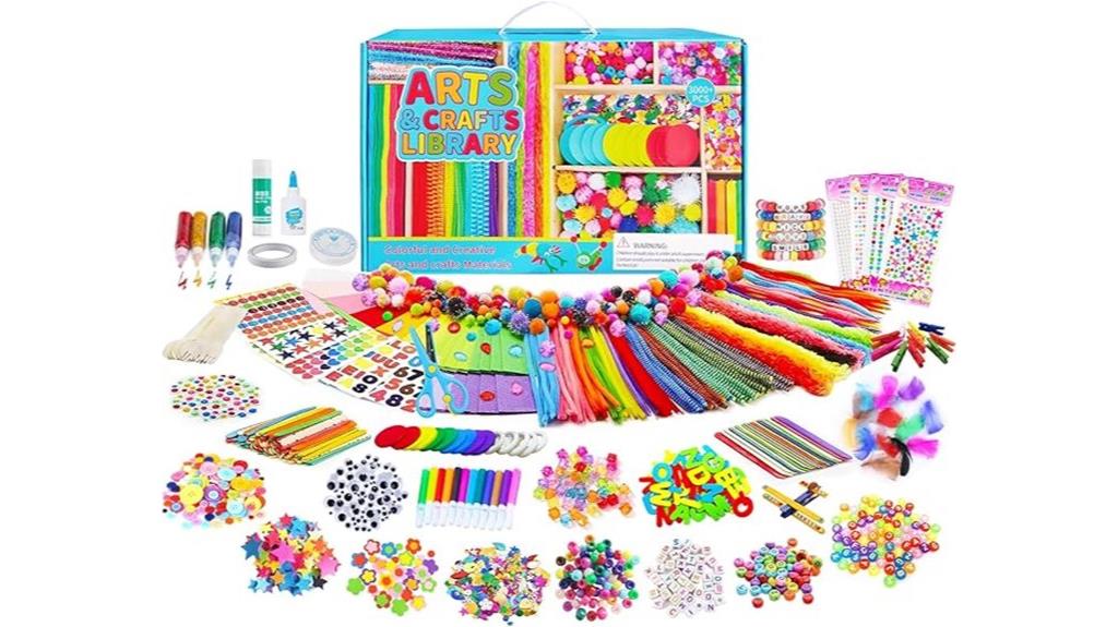 extensive kids art supply kit