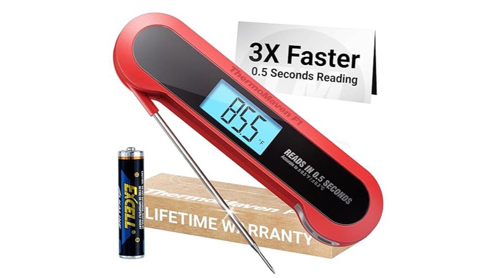 fast backlit meat thermometer