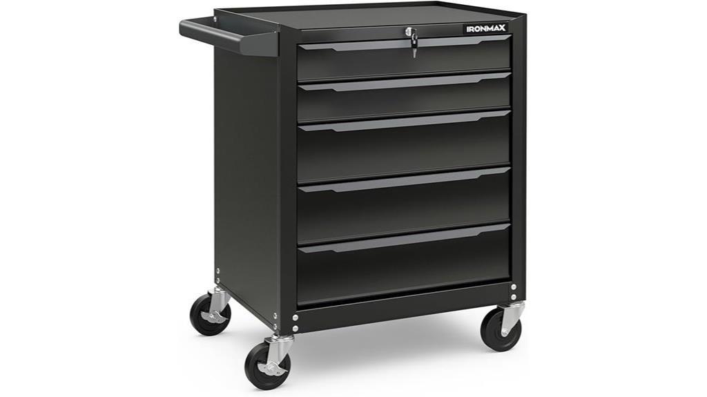 five drawer rolling chest