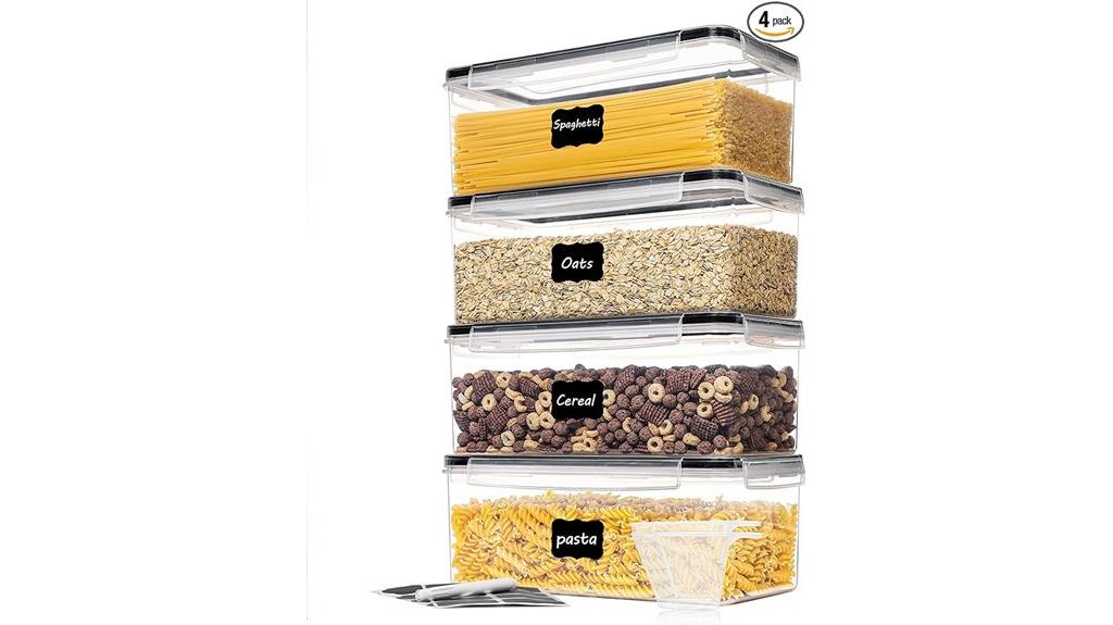 four piece airtight containers