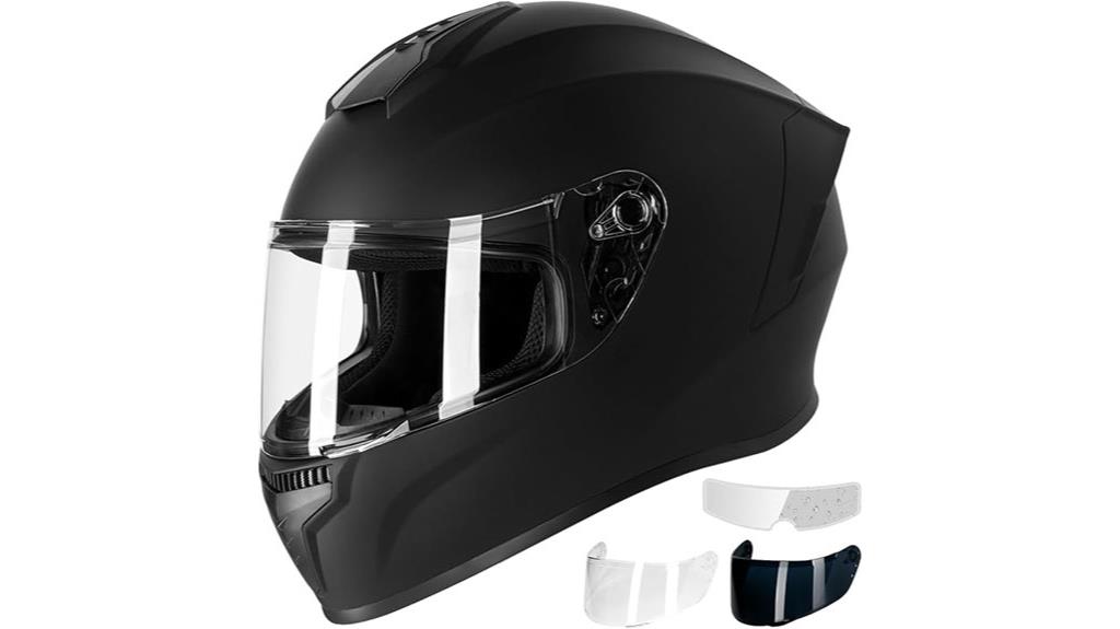 full face helmet with dual visors