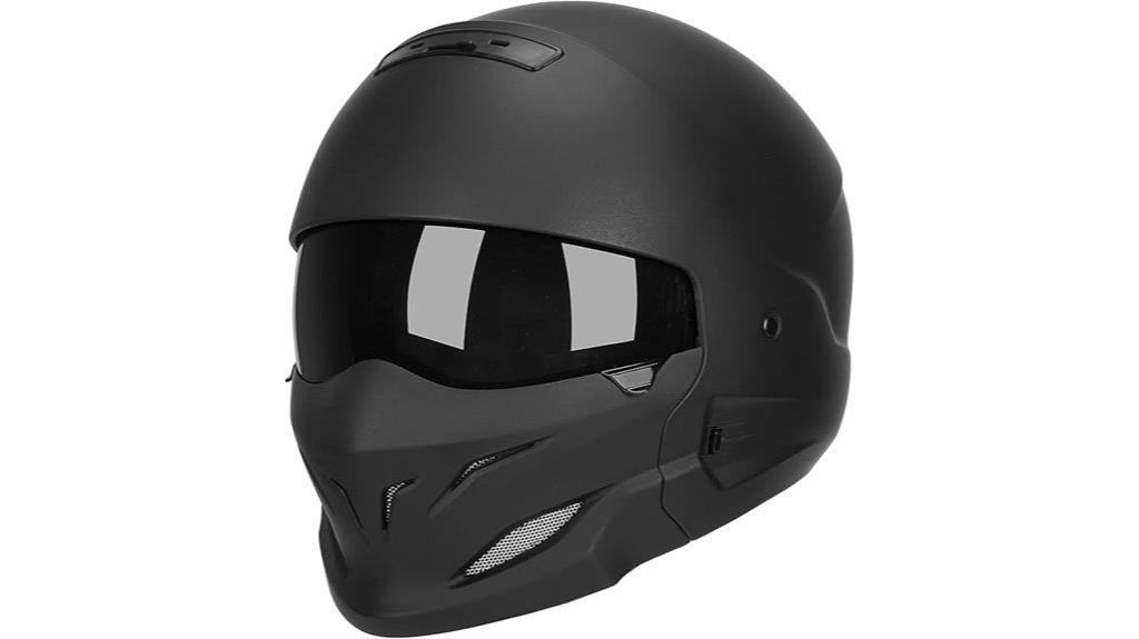 full face helmet with mask