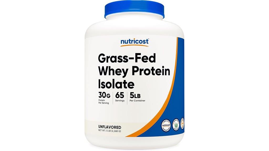 grass fed unflavored whey