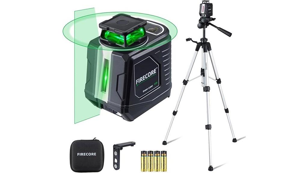 green cross line laser