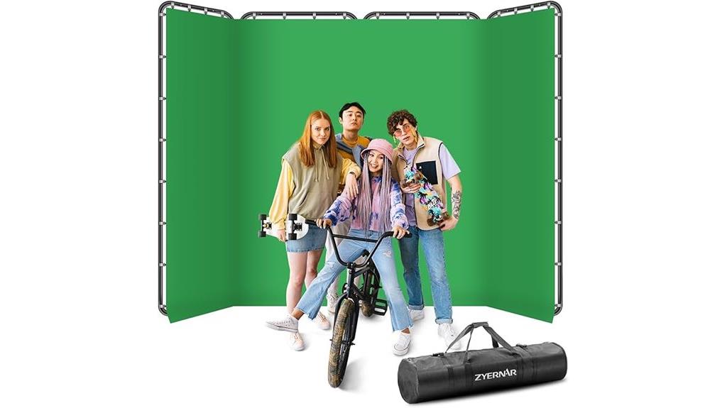 green screen backdrop stand