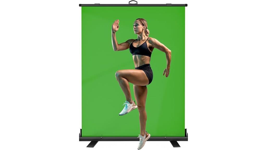 green screen with stand