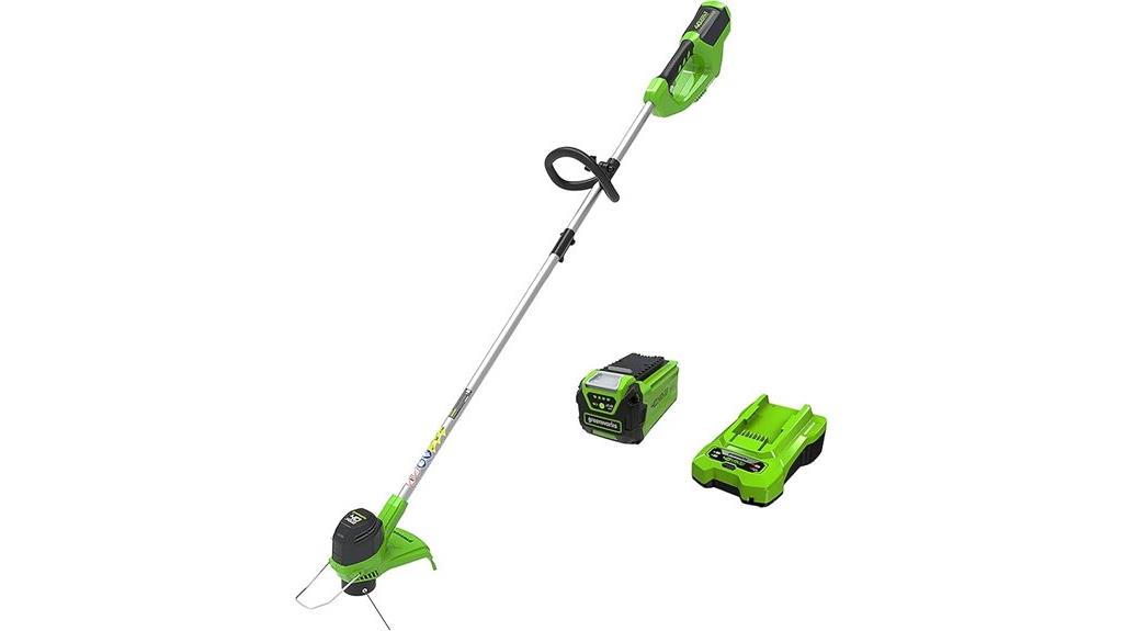 greenworks 40v trimmer battery