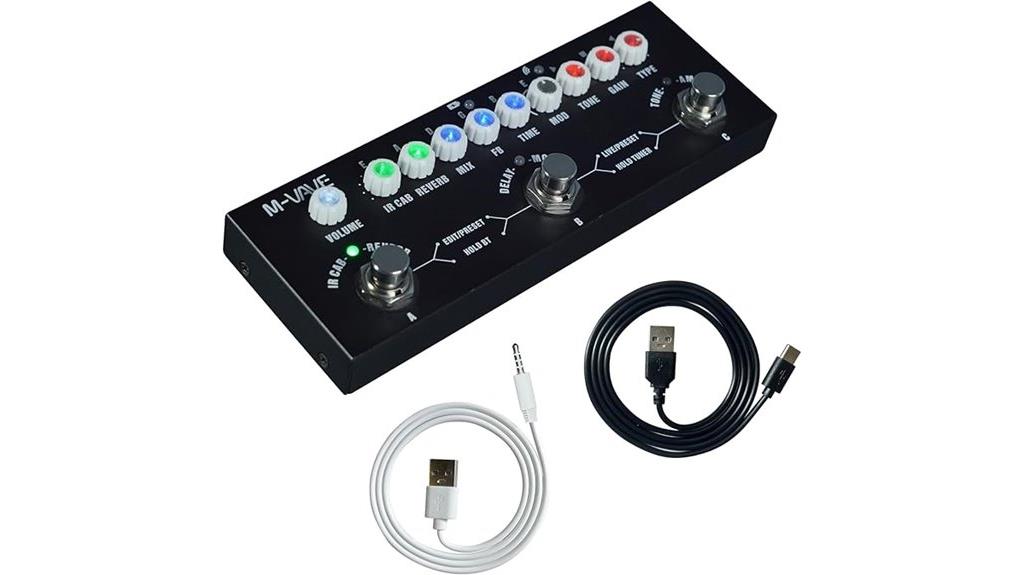 guitar pedal with multiple effects