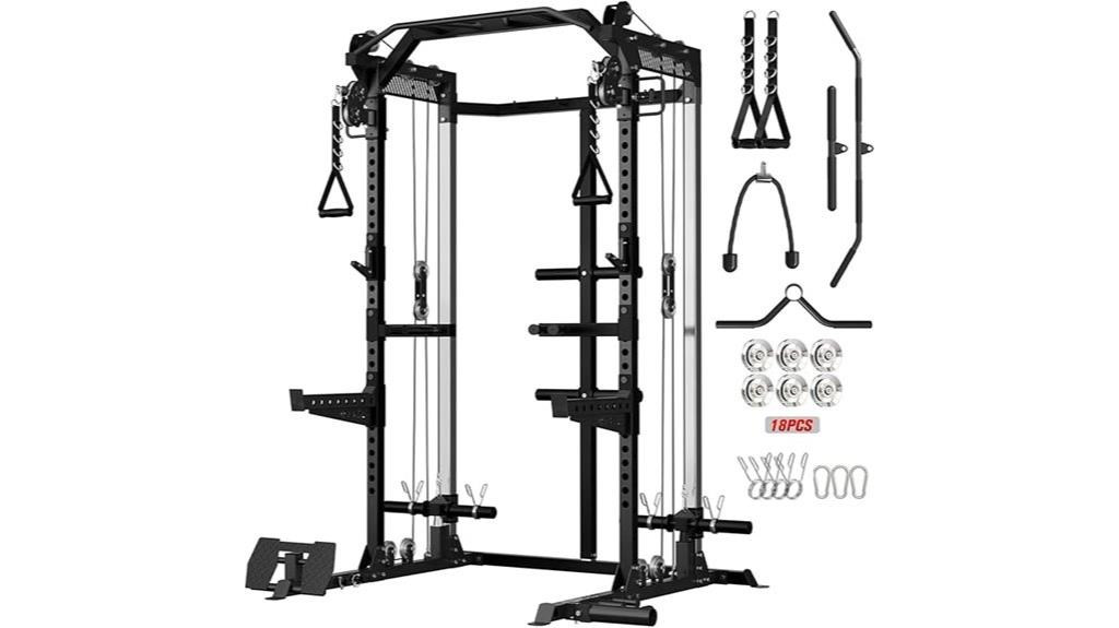 home gym dual pulley