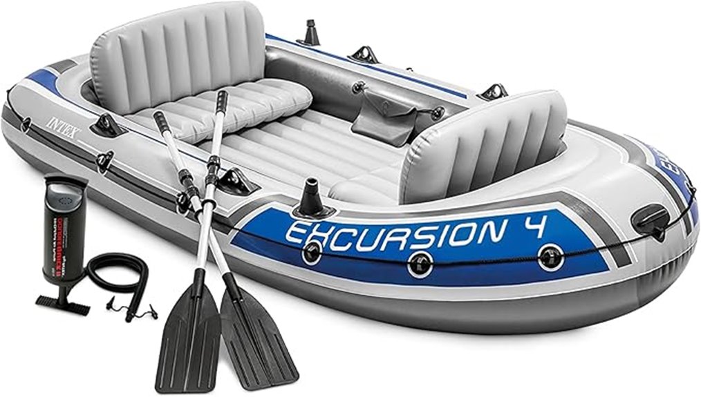 inflatable boat with accessories