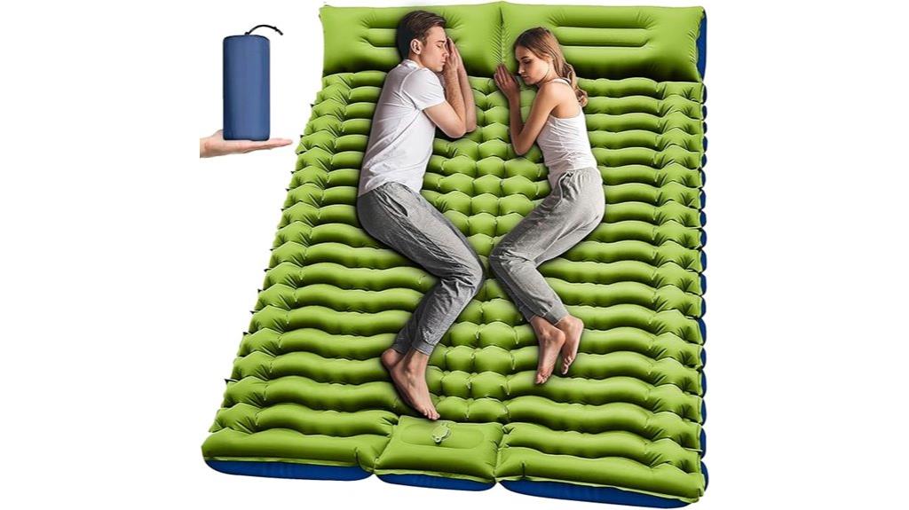 inflatable sleeping pad pillow