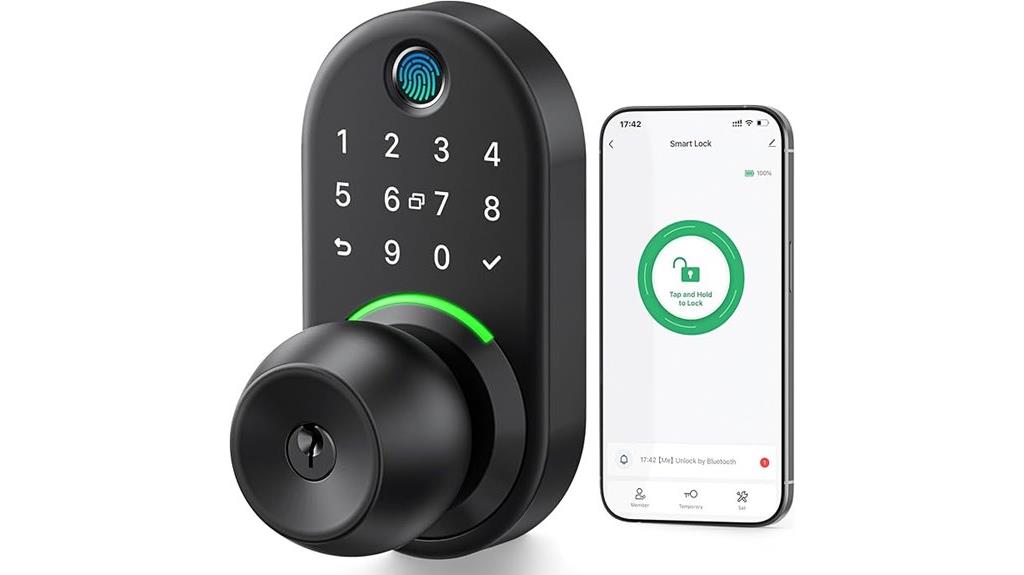keypad handle door lock