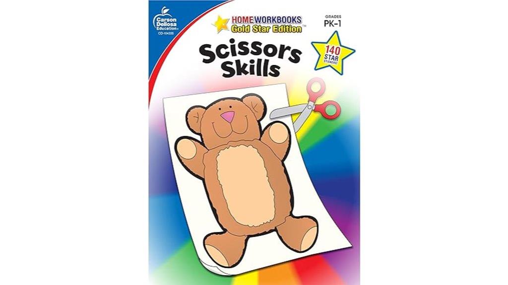 kids scissors practice workbook