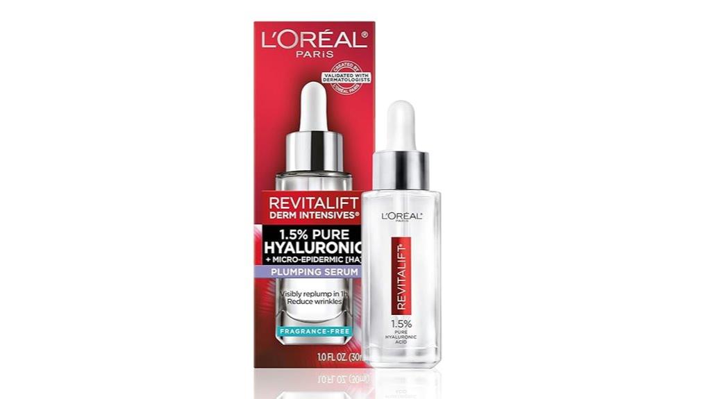 l or al hyaluronic face serum