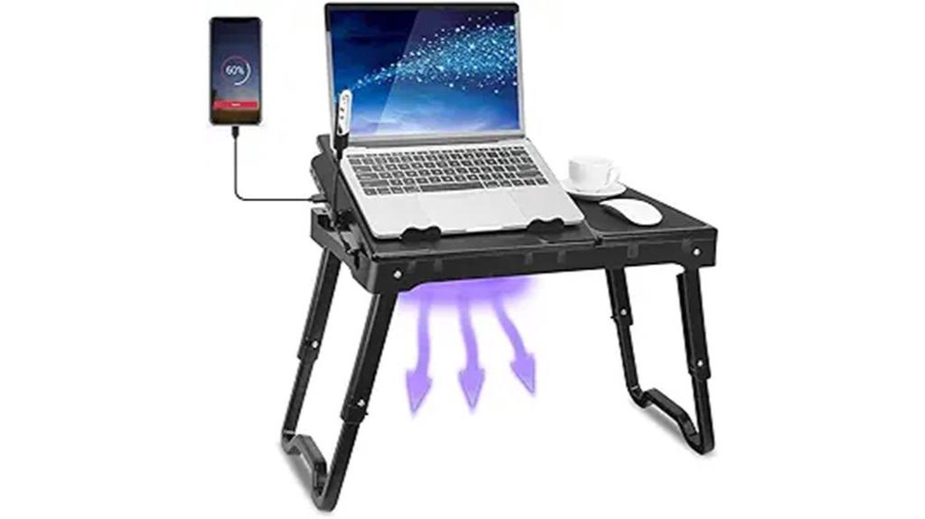 laptop bed desk features