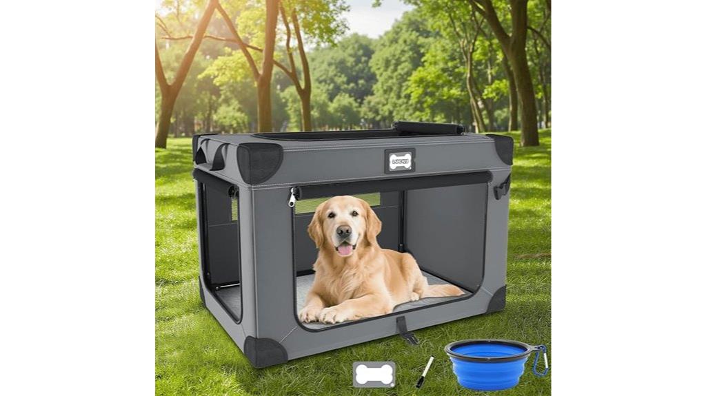 large collapsible dog crate