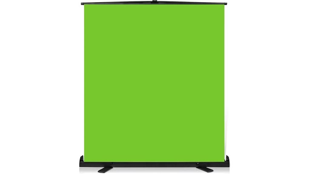 large collapsible green screen