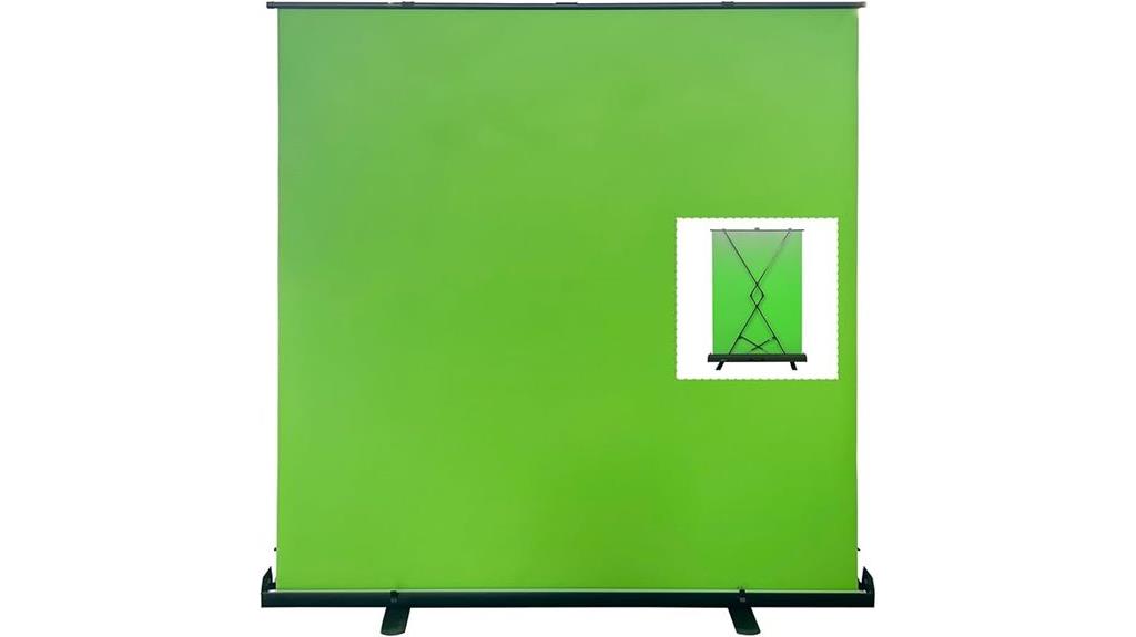 large collapsible green screen