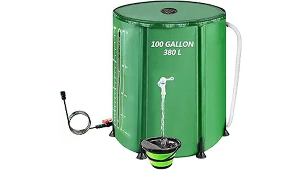 large collapsible rain barrel