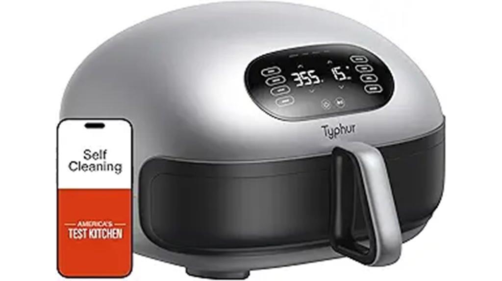 large digital self cleaning airfryer