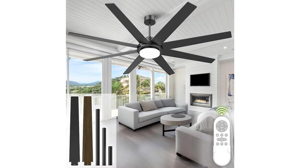large dimmable outdoor fan