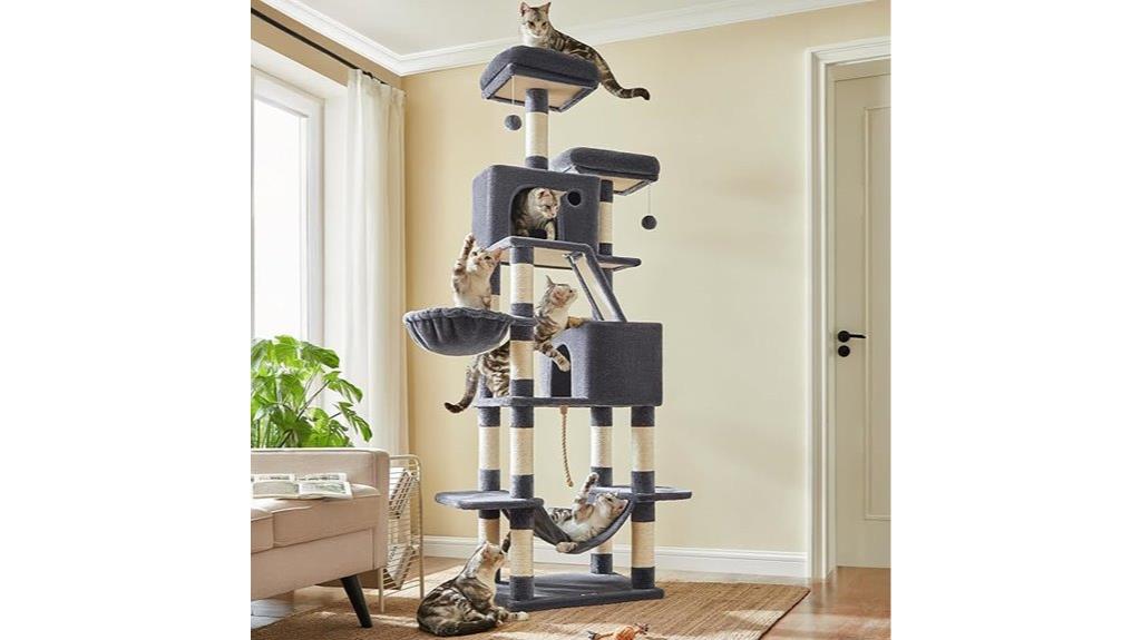 large multi perch cat tree