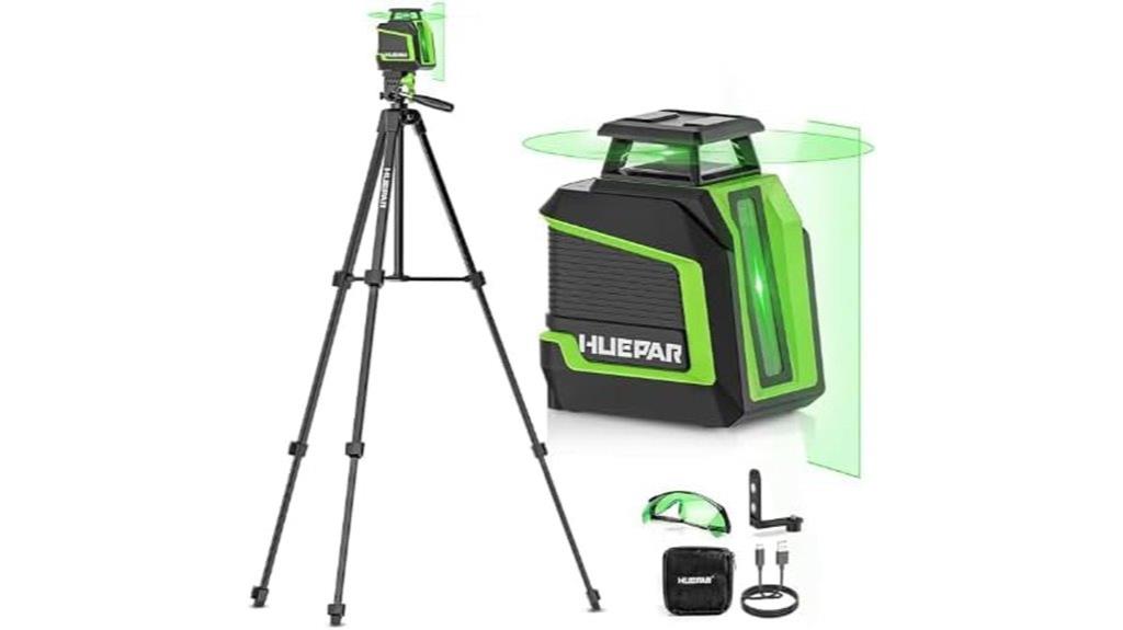 laser level with tripod