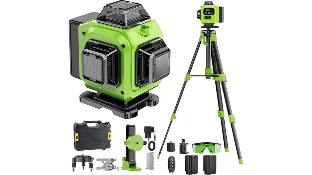 laser level with tripod