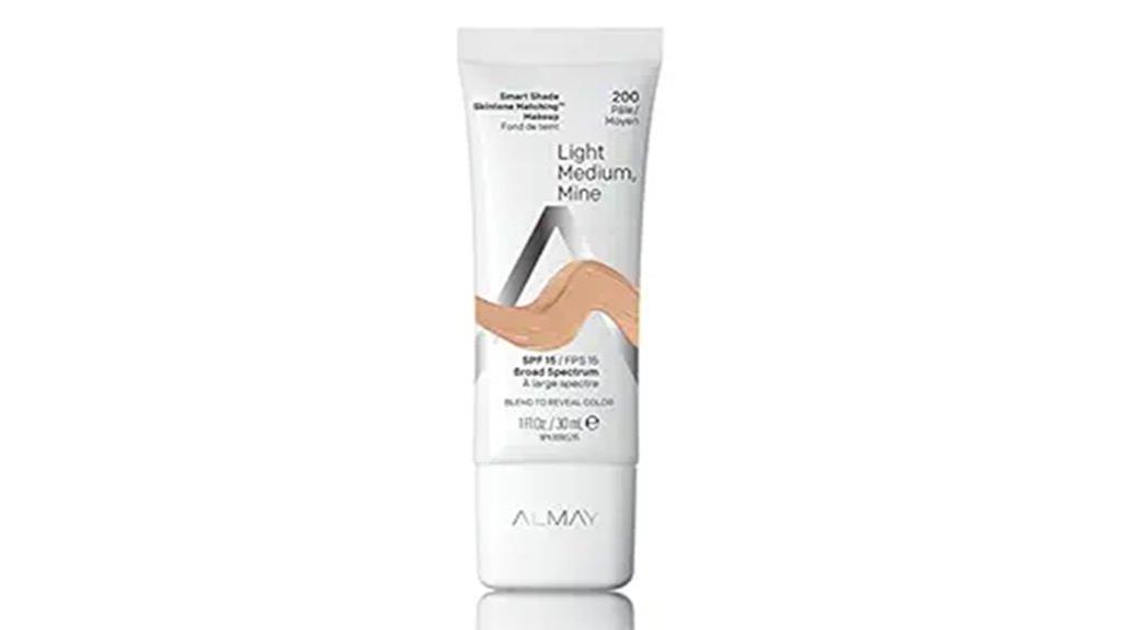 light to medium spf foundation