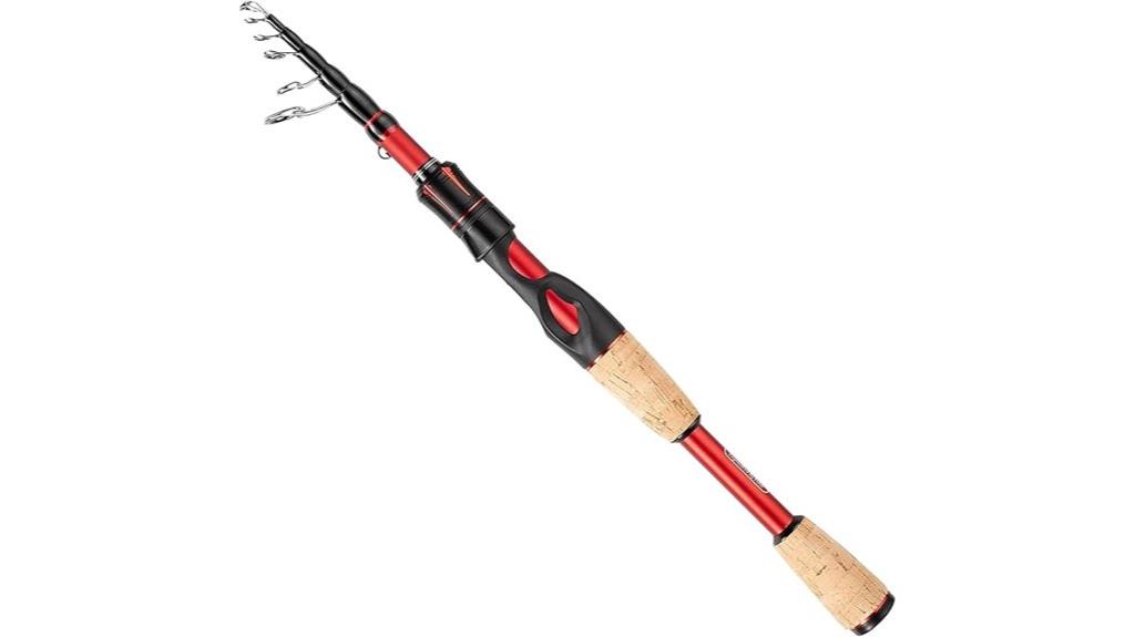 lightweight telescopic fishing rod