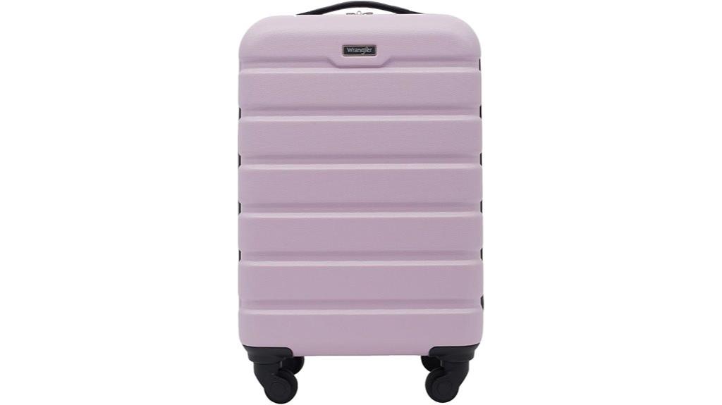 lilac spinner carry on