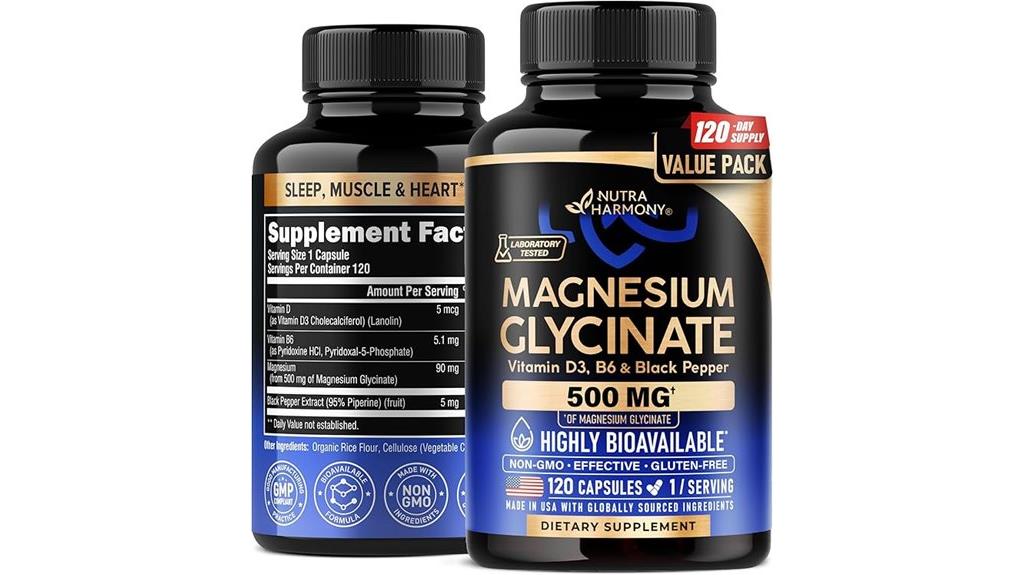 magnesium glycinate 500mg capsules