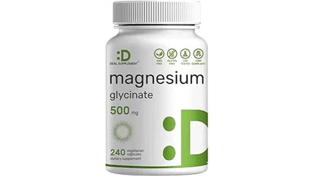 magnesium glycinate 500mg capsules
