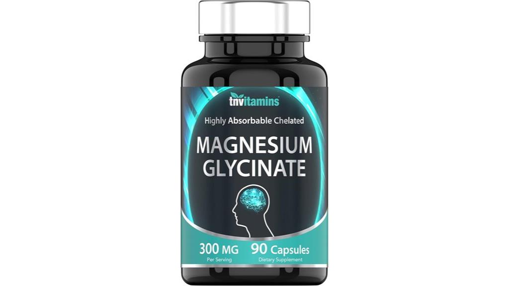 magnesium glycinate supplement capsules