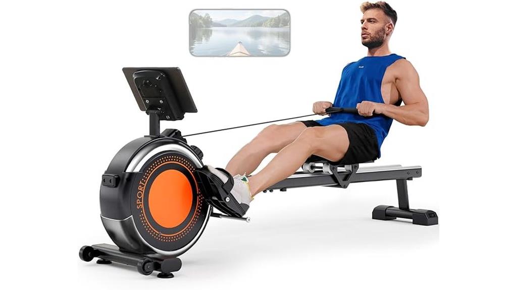 magnetic home rowing machine