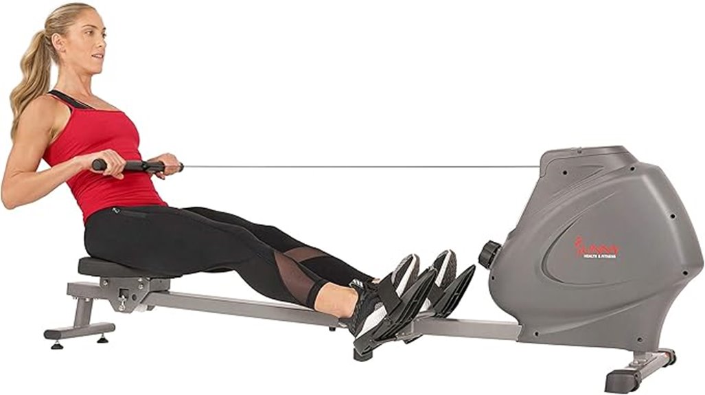 magnetic resistance rowing machine