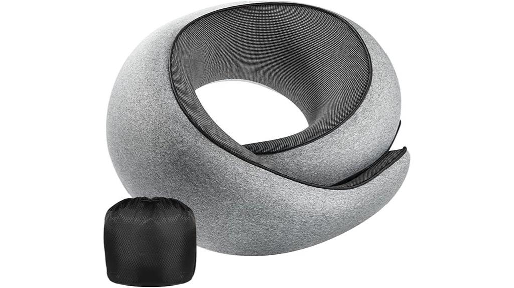 memory foam airplane neck pillow